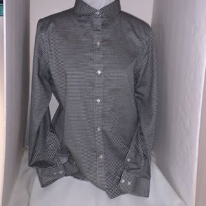 Chaps Classics Houndstooth Lady’s Blouse